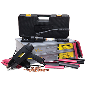 Copper Battery Terminal Kit & Large Capacity Terminal Crimper Bundle