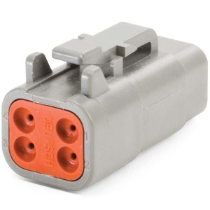 Deutsch DTM Series Housing - 4 Pin Socket Plug