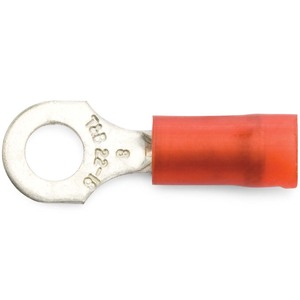 22 - 18 AWG Red #8 Nylon Insulated Sta-Kon® Ring Terminal