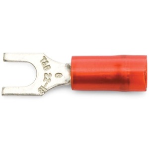 22 - 18 AWG Red #6 Nylon Insulated Sta-Kon® Fork Terminal
