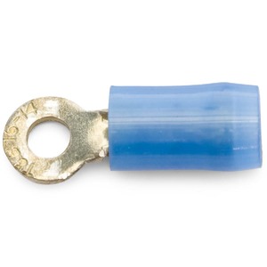 16 - 14 AWG Blue #4 Nylon Insulated Sta-Kon® Ring Terminal