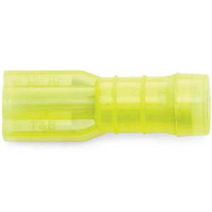 12 - 10 AWG Yellow Fully Nylon Insulated Sta-Kon® 250 Series Female Quick Slide Terminal