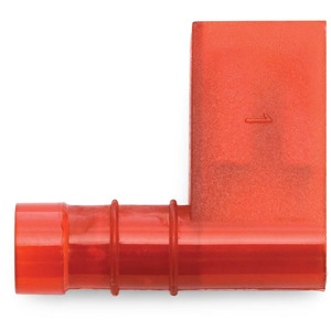 22 - 18 AWG Red Nylon Insulated Sta-Kon® 250 Series Female Flag 90° Quick Slide Terminal