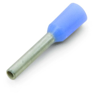 24 AWG Light Blue Insulated Single Wire Ferrule Terminal