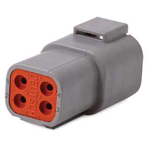 Deutsch DTP Series Housing - 4 Pin Receptacle