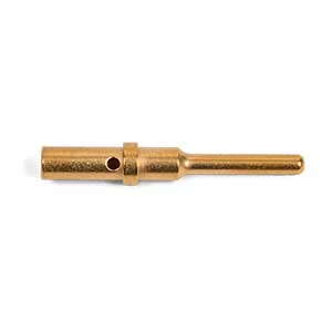 16 - 18 AWG Deutsch Gold Plated Solid Pin Contact