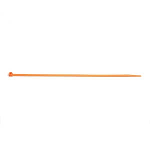 14" Fluorescent Orange Color Coded Cable Ties - Bulk