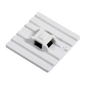 White Flexible Cable Tie Mounting Base