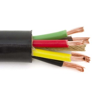 14/6 (Black, White, Brown, Red, Green & Yellow) Trailer Cable - 100 Feet