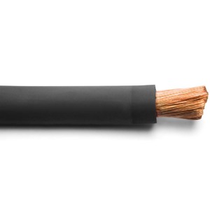 1/0 Gauge Black Welding Cable - 25 Feet