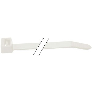 3/32" x 4" White Nylon Cable Tie