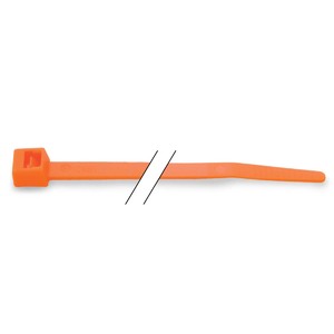 3/16" x 8" Fluorescent Orange Cable Tie - Bulk
