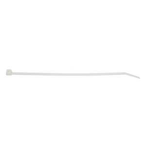 3/16" x 7" White Nylon Cable Tie - Large