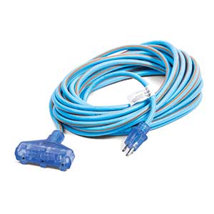 12/3 50' Triple Tap Kim-Cord Extreme Extension Cord