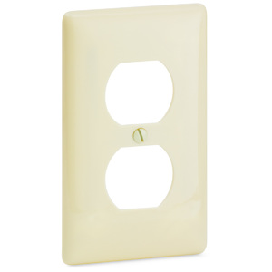 Ivory 1 Gang Receptacle Plate