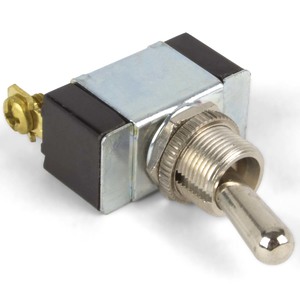 2 Screw SPST 2 Position (On-Off) Heavy Duty, Single Pole Standard Toggle Switch