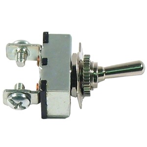 2 Screw SPST 2 Position (On-Off) Heavy Duty, Single Pole Economy Toggle Switch