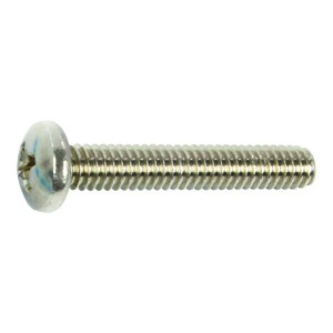#8-32 Black Oxide Stainless Steel Phillips Pan Head Machine Screws - Select Your Size