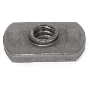 1/4"-20 Carbon Steel Plain Weld Nut