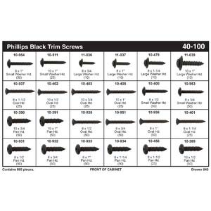 Phillips Trim Screw Assortment (#8 - #10)