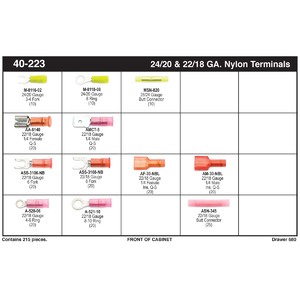 24 - 20 & 22 - 18 AWG Nylon Terminal Assortment