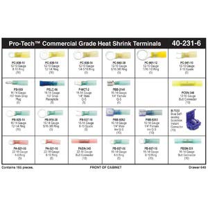 Pro-Tech™ Commercial Grade Heat Shrink Terminal 24 Compartment Drawer Assortment