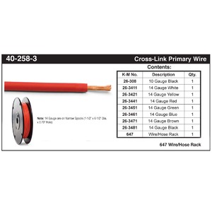 14 Gauge Cross-Link Primary Wire Green - 100 Feet - Kimball Midwest