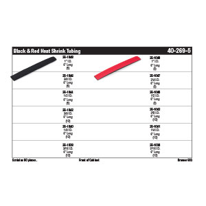 Black & Red Heat Shrink Tubing Assortment