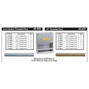 B-7 Threaded Rod Assortment (1/4" - 3/4")