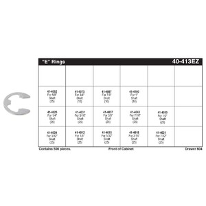 E Ring E-Z Carry Assortment (3/32" - 1")