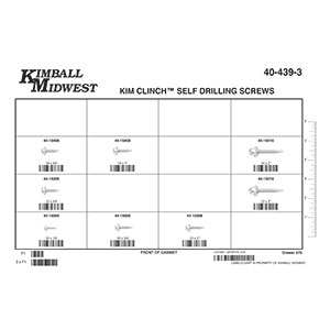 Kim-Clinch Hex Washer Head Self-Drilling Screw Assortment (#10 - #14)