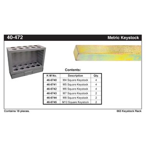 Yellow Dichromate Keystock Assortment (M4 - M10)