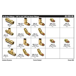 DOT Air Brake Fitting Assortment (5/8" - 3/4")