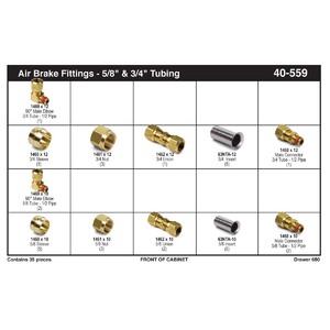 Air Brake Fittings Assortment (5/8" - 3/4")