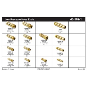 Low Pressure Hose Ends Assortment