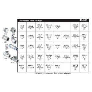 Refill Kit for Class 150 Galvanized Pipe Fitting Assortment (1/8" - 3/4")