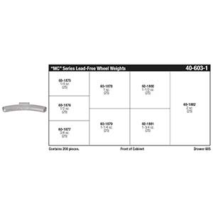 MC Series Lead-Free Wheel Weight Assortment