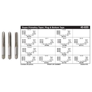 Super Primalloy® Tap Assortment (1/4" - 5/8")