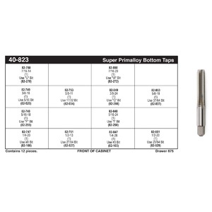 Super Primalloy® Bottom Tap Assortment (1/4" - 5/8")