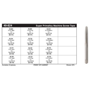 Super Primalloy® Tap Assortment (#6 - #10)