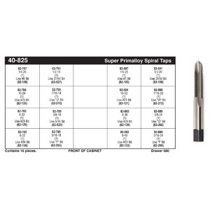 Super Primalloy® Spiral "Gun" Tap Assortment (#6 - 1/2")