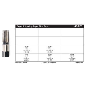 Super Primalloy® Taper Pipe Tap Assortment (1/8" - 3/4")