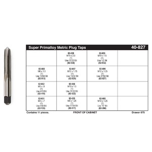 Super Primalloy® Plug Tap Assortment (M4 - M14)