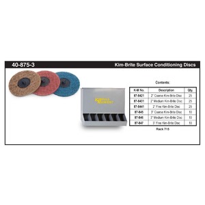 2" and 3" Kim-Brite™ Surface Conditioning Disc Assortment (Fine, Medium and Coarse)