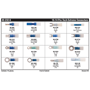 16 - 14 AWG Pro-Tech™ Extreme Heat Shrink Terminal Assortment