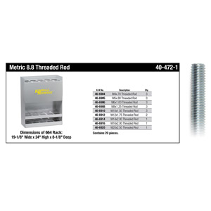 Metric 8.8 Threaded Rod Assortment