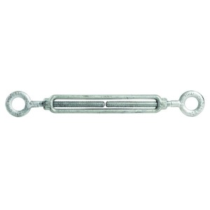 3/8" x 6" Galvanized Drop Forged Steel Eye & Eye Turnbuckle