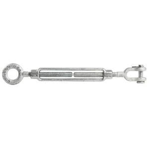 1/2" x 6" Galvanized Drop Forged Steel Jaw & Eye Turnbuckle