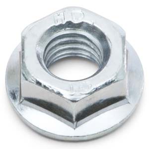 M10-1.5 Class 10 Hex Flange Nuts - Coarse Thread, Phosphate & Oil Finish - Steel (Choose Quantity)