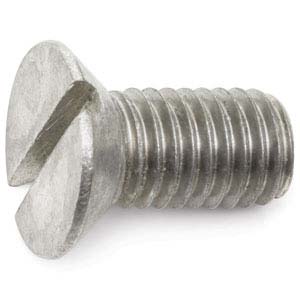 M5 x 0.80 x 12 18-8 Stainless Steel (USS) Slotted Flat Head Machine Screw